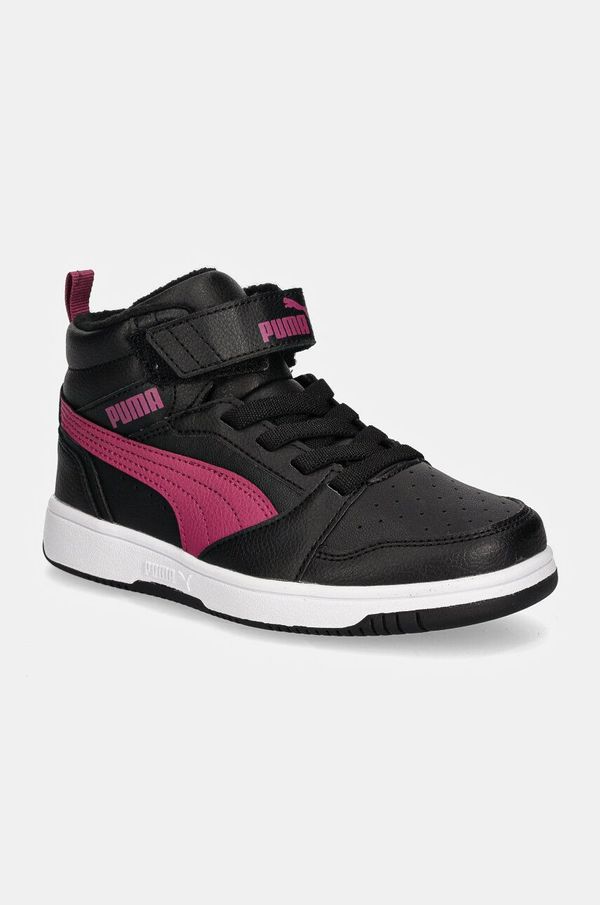 Puma Otroške superge Puma Rebound V6 Mid WTR AC+ PS črna barva, 307979