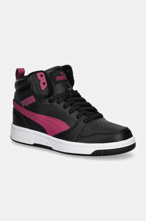 Puma Otroške superge Puma Rebound V6 Mid WTR črna barva, 394685