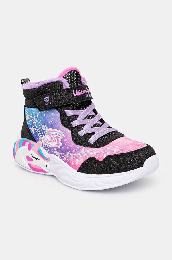 Skechers Otroške superge Skechers UNICORN DREAMS črna barva, 303057L