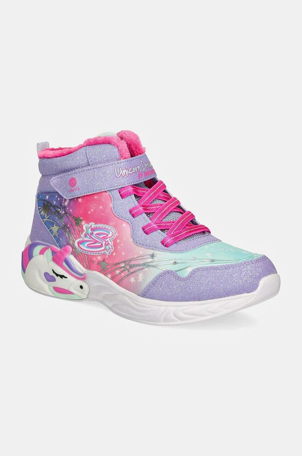 Skechers Otroške superge Skechers UNICORN DREAMS vijolična barva, 303057L