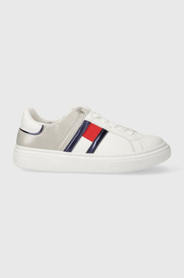 Tommy Hilfiger Otroške superge Tommy Hilfiger bela barva