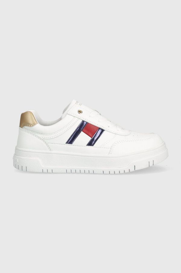 Tommy Hilfiger Otroške superge Tommy Hilfiger bela barva