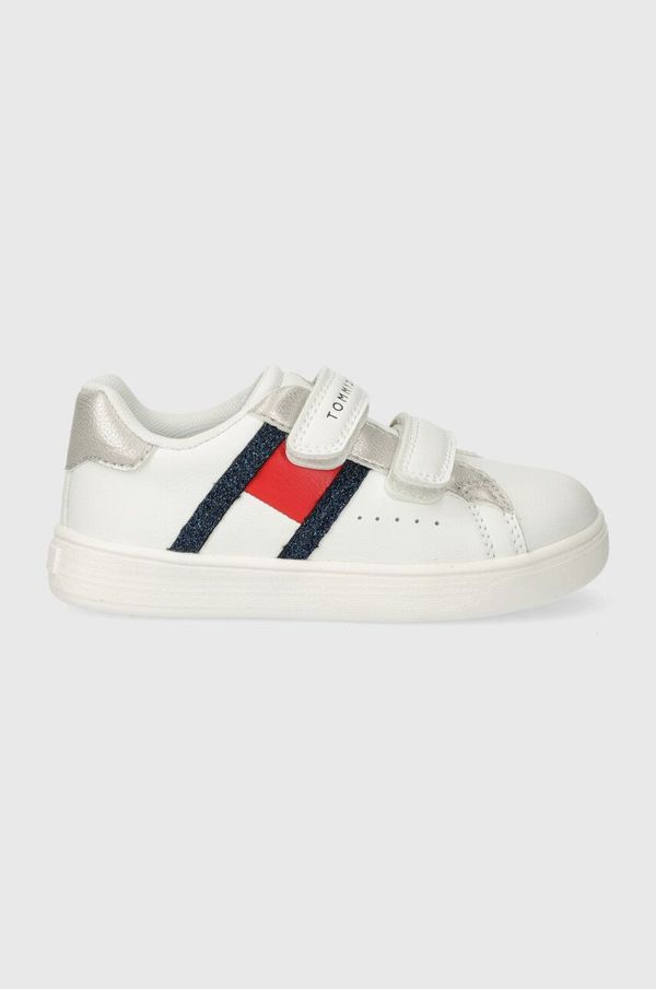 Tommy Hilfiger Otroške superge Tommy Hilfiger bela barva