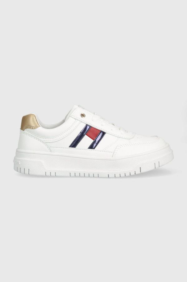 Tommy Hilfiger Otroške superge Tommy Hilfiger bela barva