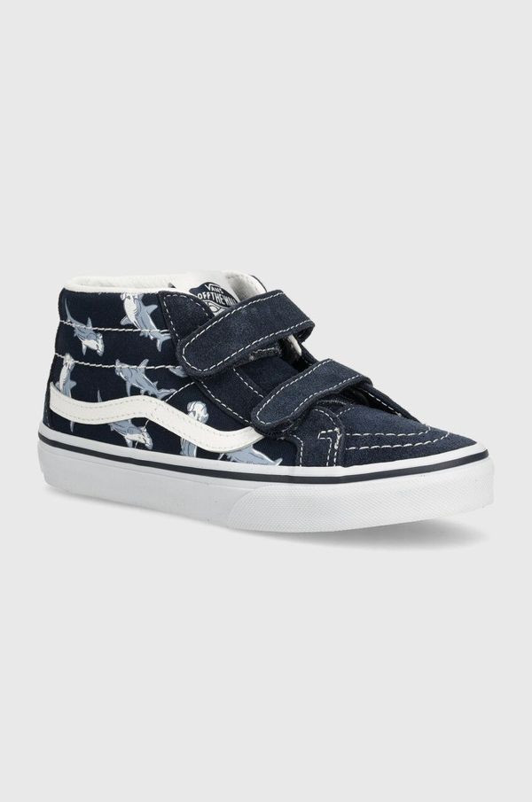 Vans Otroške superge Vans UY SK8-Mid Reissue V zelena barva