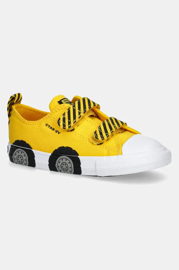Converse Otroške teniske Converse Chuck Taylor All Star 2V rumena barva, A11466C