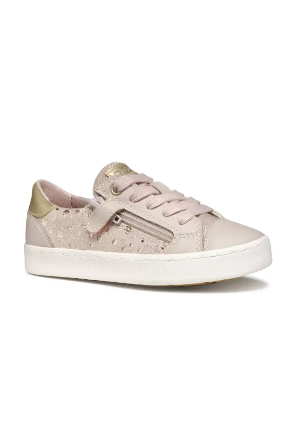 Geox Otroške teniske Geox JR KILWI roza barva