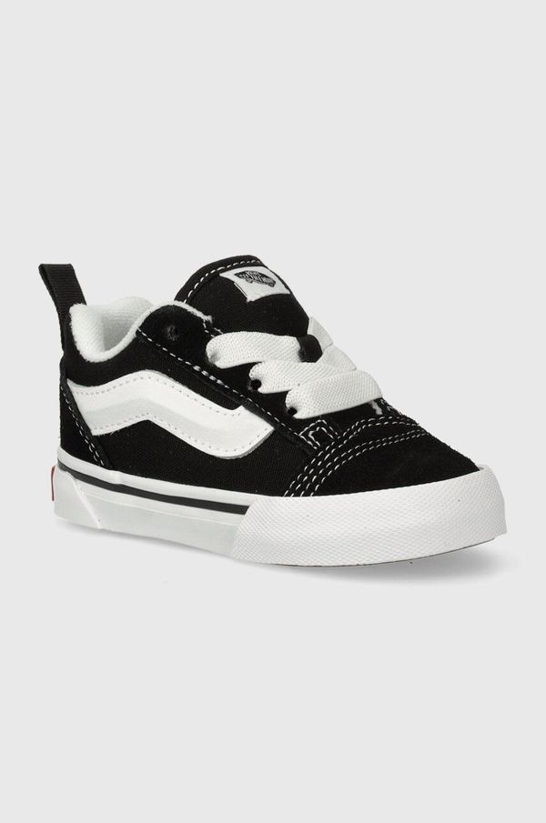 Vans Otroške teniske Vans Knu Skool Elastic Lace črna barva