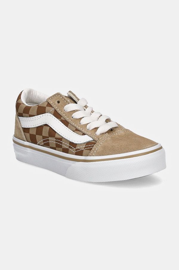 Vans Otroške teniske Vans Old Skool bež barva, VN000CYVBF21