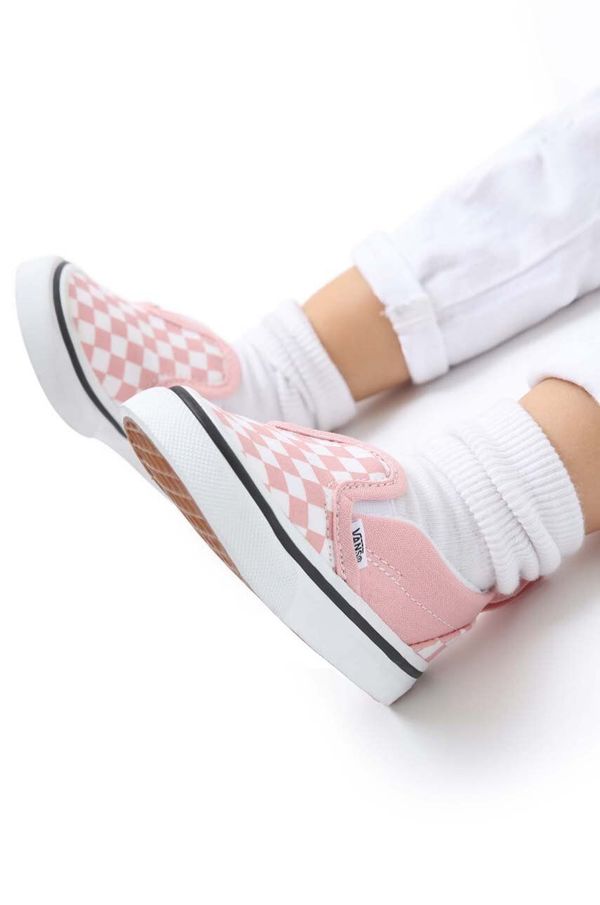 Vans Otroške teniske Vans TD Slip On V MDPIN roza barva