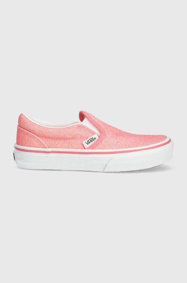 Vans Otroške teniske Vans UY Classic Slip-On roza barva