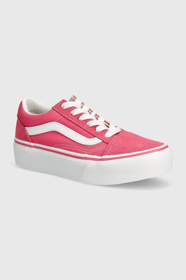 Vans Otroške teniske Vans UY Old Skool Platform roza barva