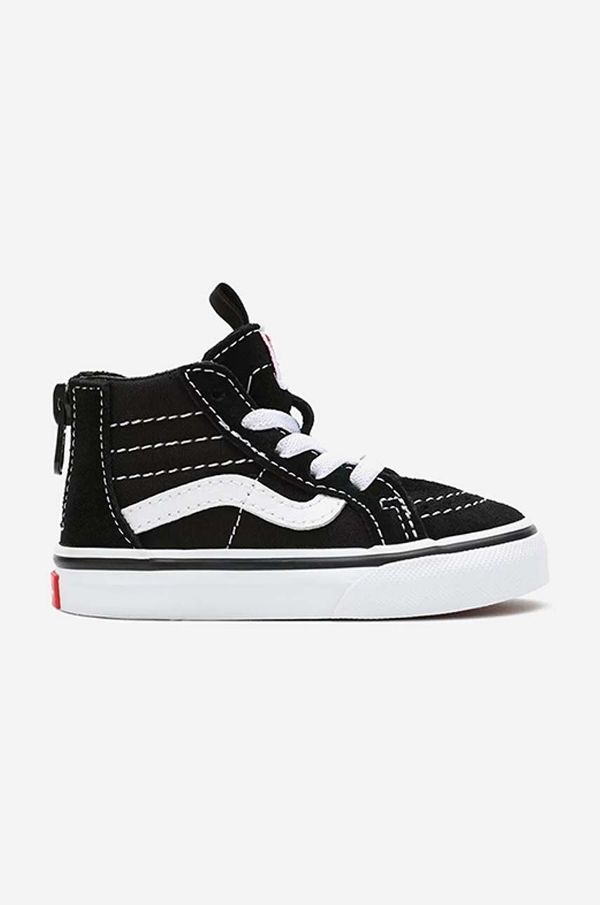 Vans Otroške teniske Vans VN000XG5 TD SK8-Hi Zip črna barva