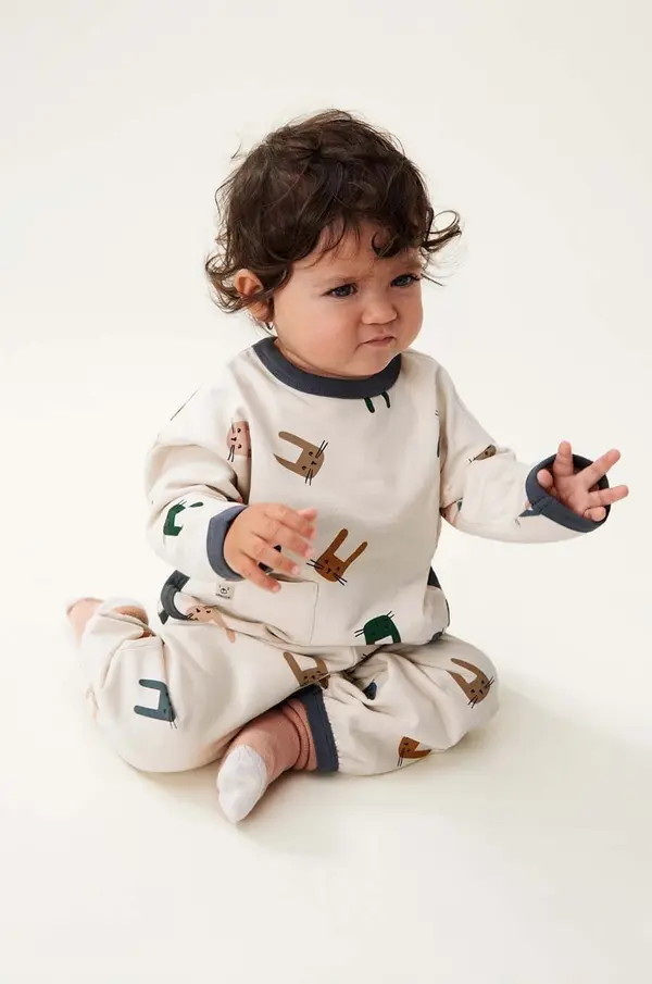 Liewood Otroške trenirke Liewood Loup Baby Printed Sweatpants