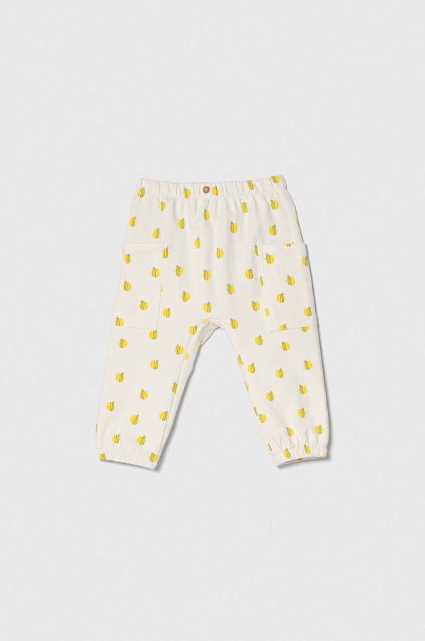 United Colors of Benetton Otroške trenirke United Colors of Benetton bež barva