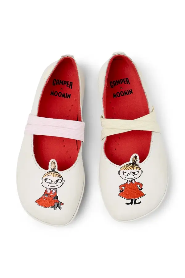 Camper Otroške usnjene balerinke Camper TWS Kids by Moomin