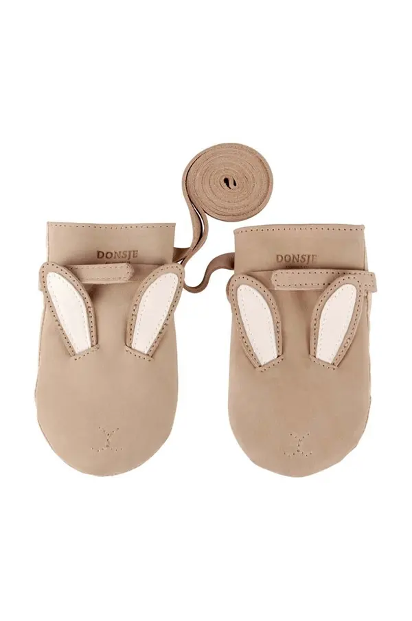 Donsje Otroške usnjene rokavice Donsje Kapi Classic Mittens Bunny