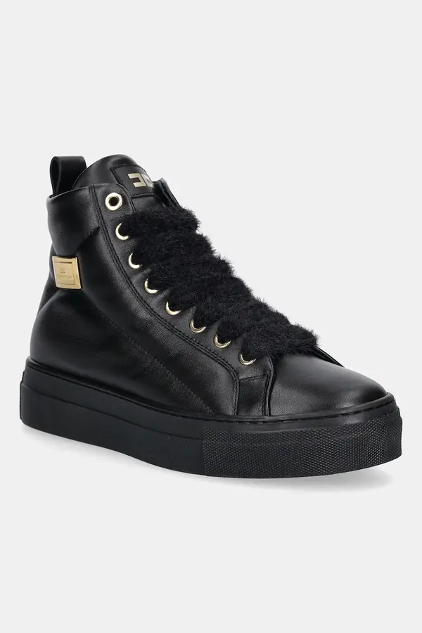 Elisabetta Franchi Otroške usnjene superge Elisabetta Franchi