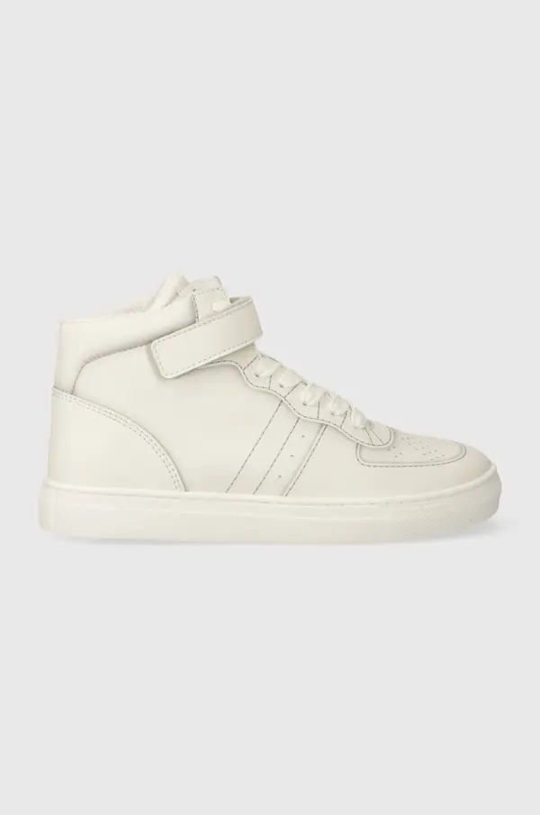 Emporio Armani Otroške usnjene superge Emporio Armani