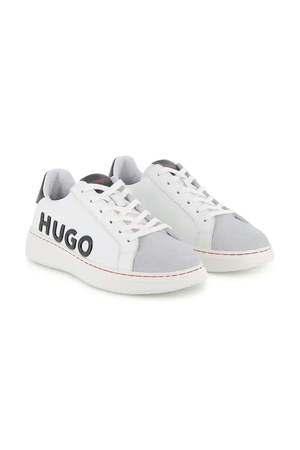 HUGO Otroške usnjene superge HUGO