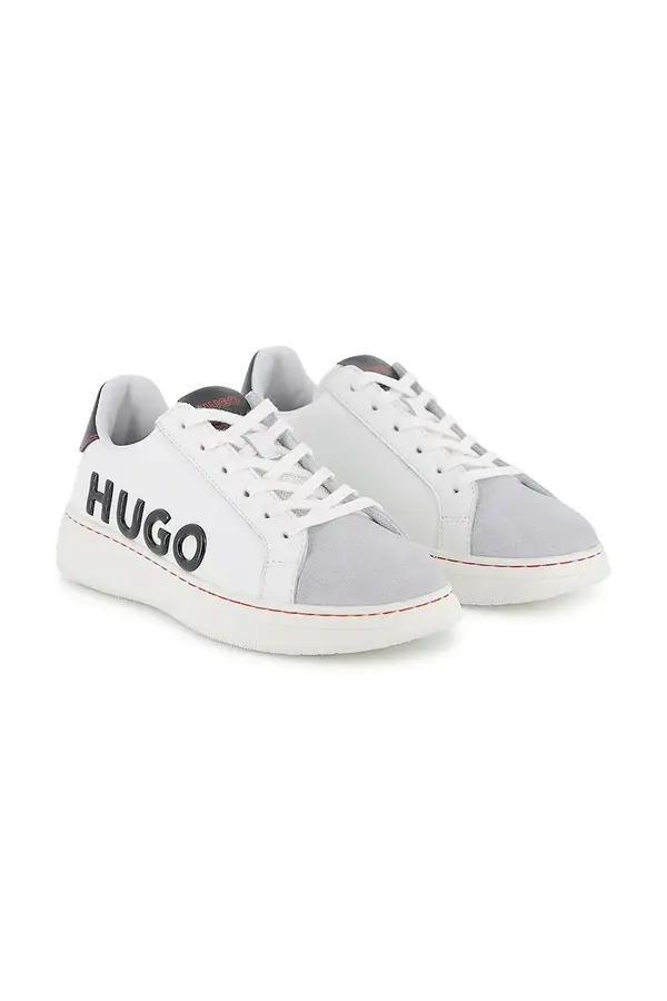 HUGO Otroške usnjene superge HUGO