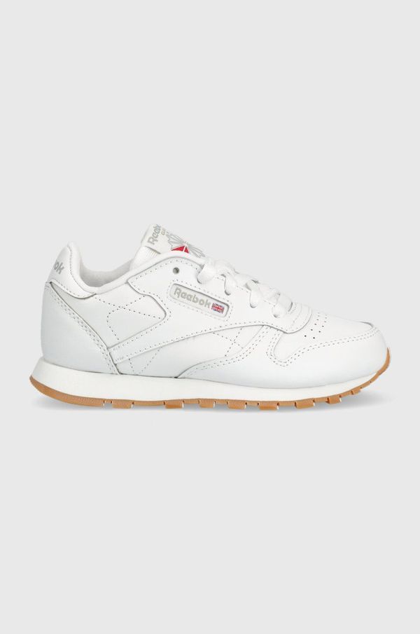 Reebok Classic Otroške usnjene superge Reebok Classic CLASSIC LEATHER bela barva