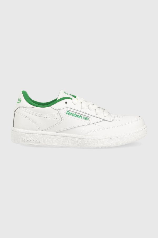 Reebok Classic Otroške usnjene superge Reebok Classic CLUB C bela barva