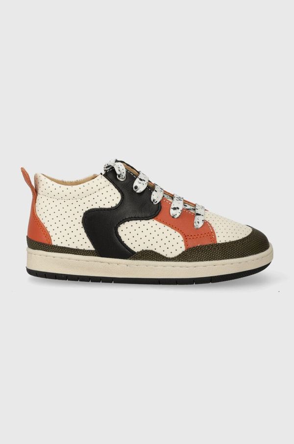 Shoo Pom Otroške usnjene superge Shoo Pom zelena barva