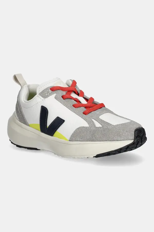 Veja Otroške usnjene superge Veja Small Canary Light