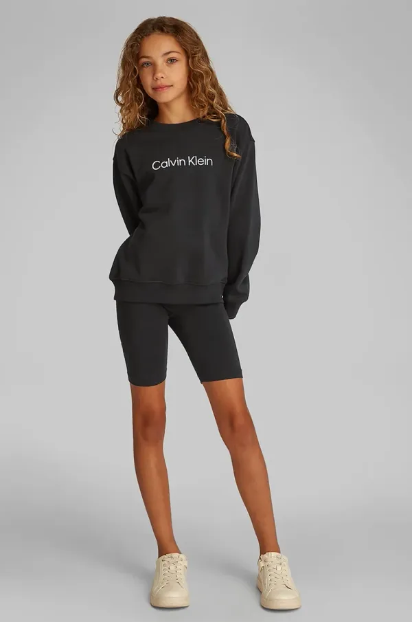 Calvin Klein Jeans Otroški bombažen komplet Calvin Klein Jeans črna barva, IU0IU00705