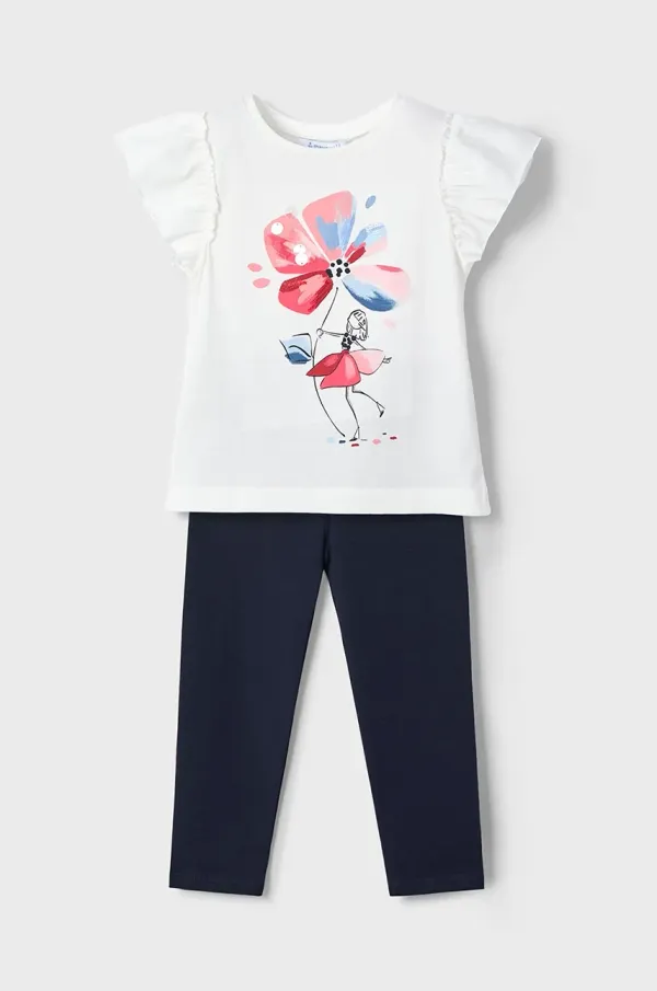 Mayoral Otroški bombažen komplet Mayoral mornarsko modra barva, 3705