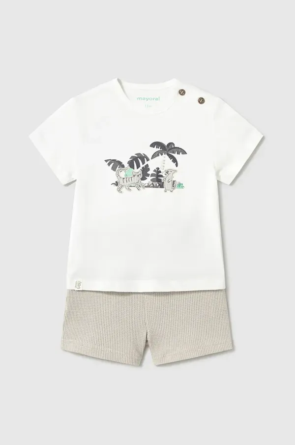 Mayoral Otroški bombažen komplet Mayoral siva barva, 1653