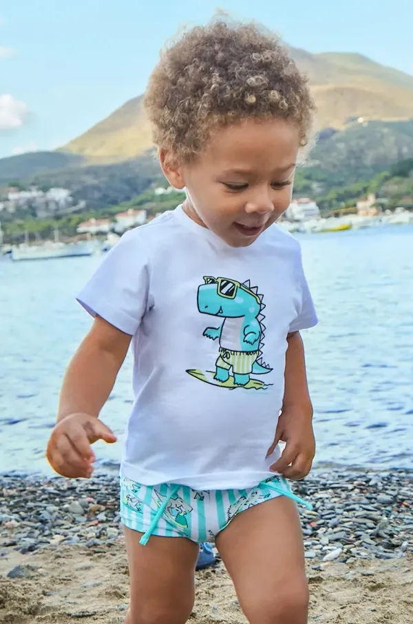 Mayoral Otroški bombažen komplet Mayoral turkizna barva, 1648