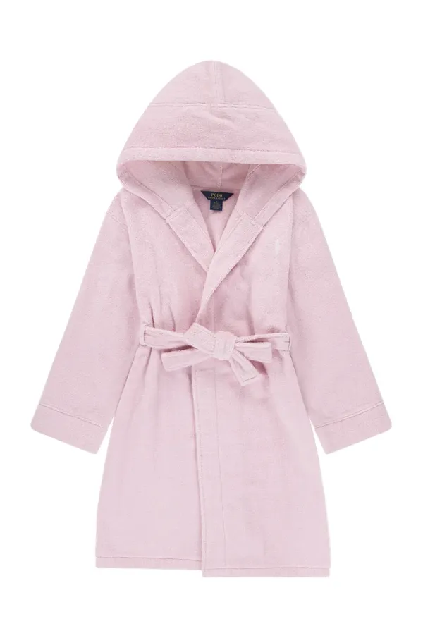 Polo Ralph Lauren Otroški bombažen kopalni plašč Polo Ralph Lauren roza barva, 4P0188