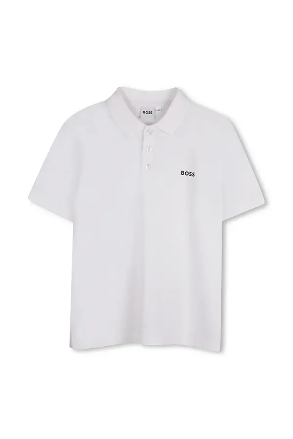 BOSS Otroški bombažen polo BOSS