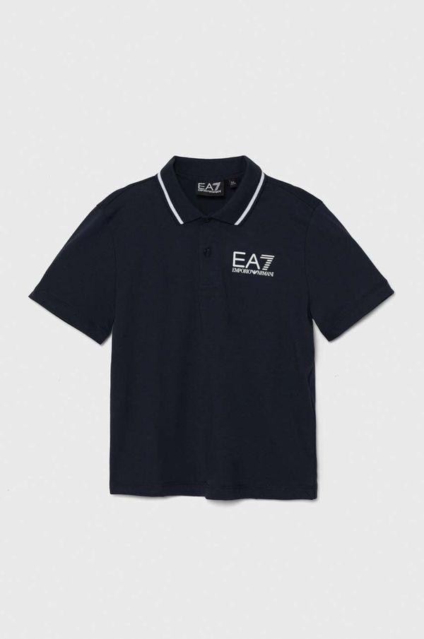 EA7 Emporio Armani Otroški bombažen polo EA7 Emporio Armani