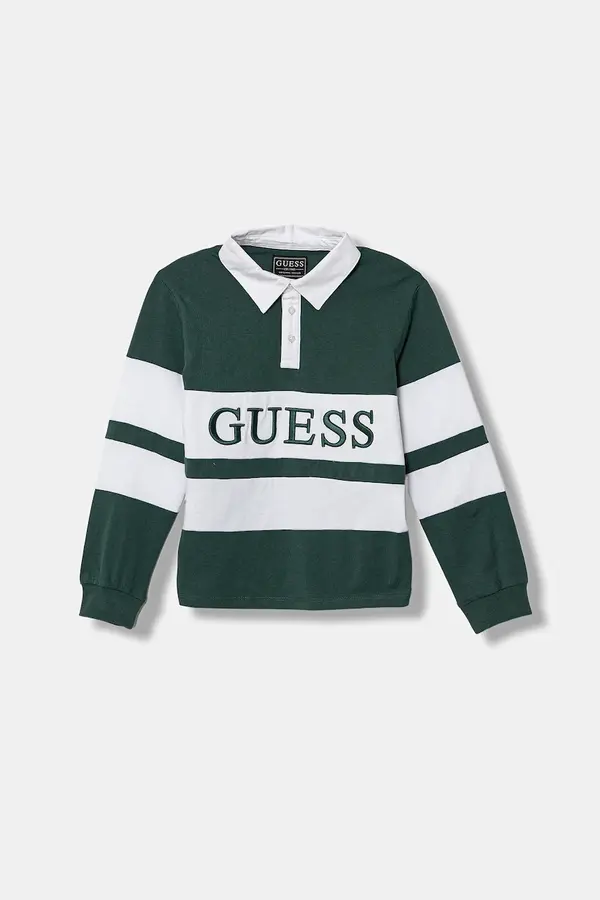 Guess Otroški bombažen polo Guess