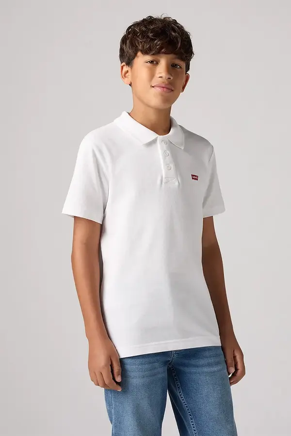 Levi's Otroški bombažen polo Levi's BACK NECK TAPE POLO