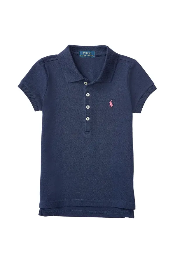 Polo Ralph Lauren Otroški bombažen polo Polo Ralph Lauren mornarsko modra barva, 312573242008