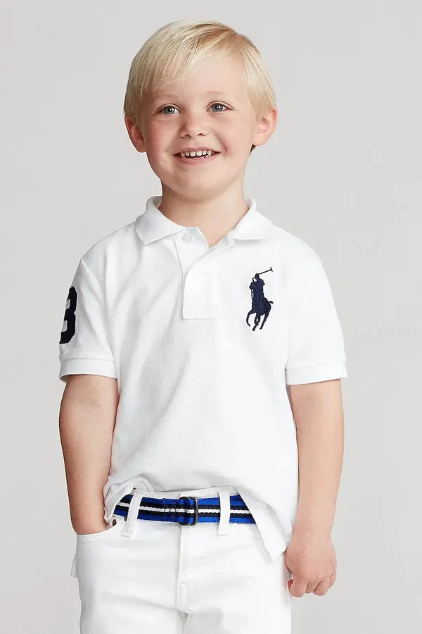 Polo Ralph Lauren Otroški bombažen polo Polo Ralph Lauren