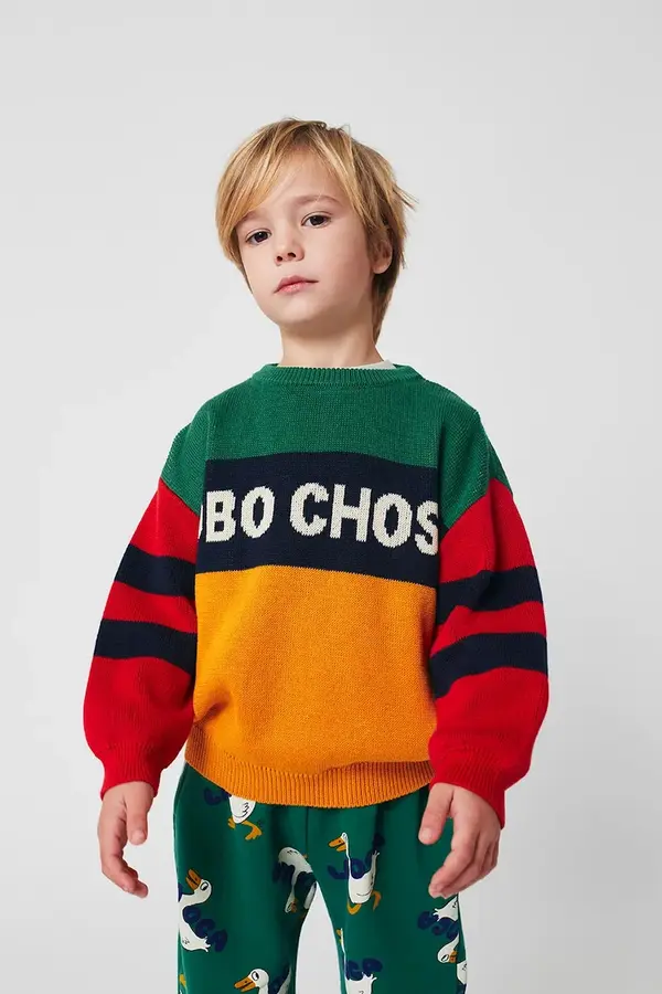 Bobo Choses Otroški bombažen pulover Bobo Choses