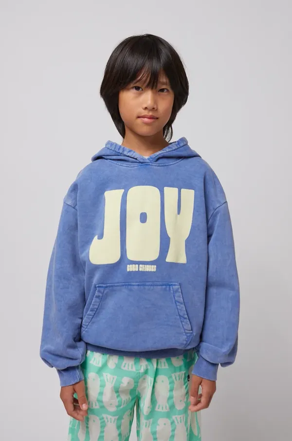 Bobo Choses Otroški bombažen pulover Bobo Choses Joy s kapuco, 125AC045
