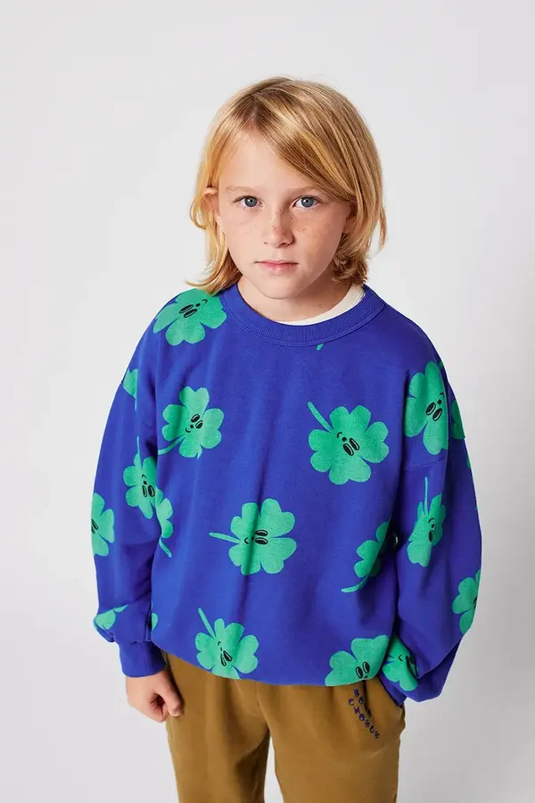 Bobo Choses Otroški bombažen pulover Bobo Choses Lucky Clover