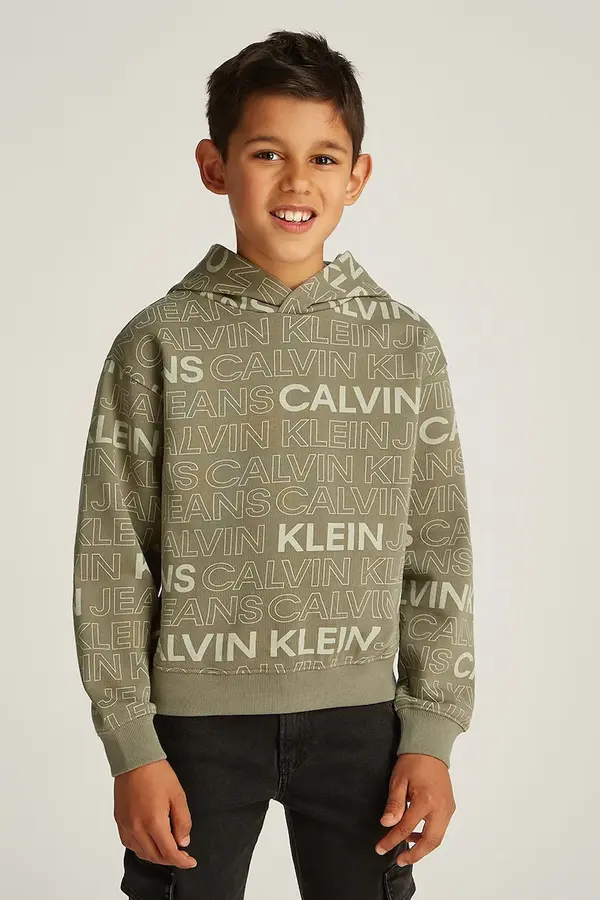 Calvin Klein Jeans Otroški bombažen pulover Calvin Klein Jeans 0