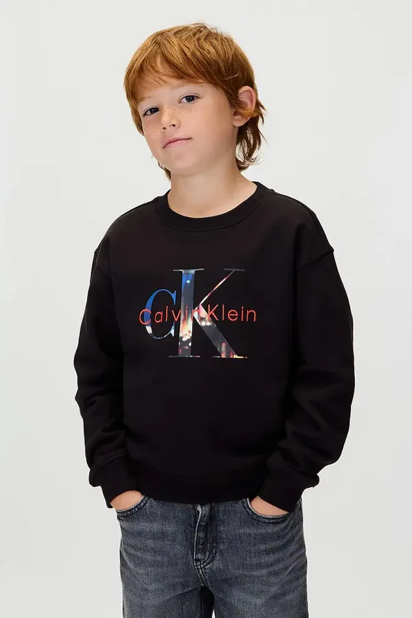 Calvin Klein Jeans Otroški bombažen pulover Calvin Klein Jeans