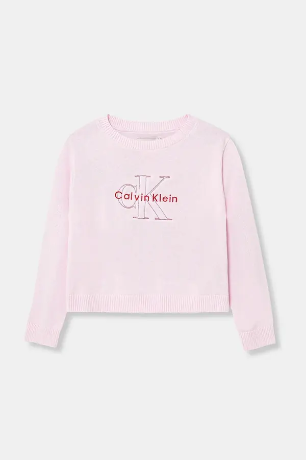Calvin Klein Jeans Otroški bombažen pulover Calvin Klein Jeans