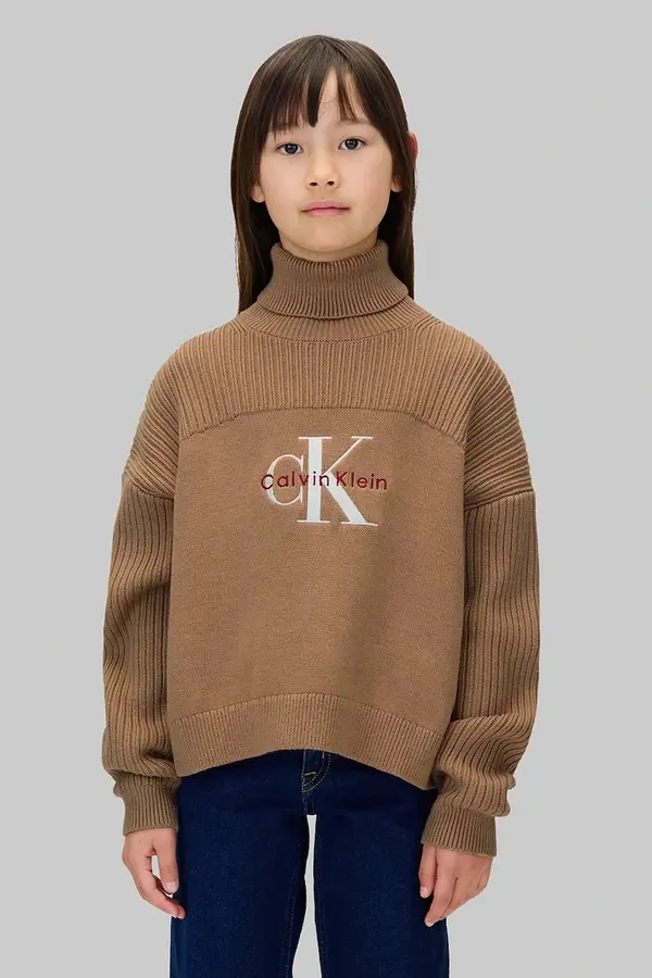 Calvin Klein Jeans Otroški bombažen pulover Calvin Klein Jeans