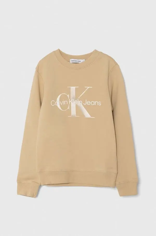 Calvin Klein Jeans Otroški bombažen pulover Calvin Klein Jeans