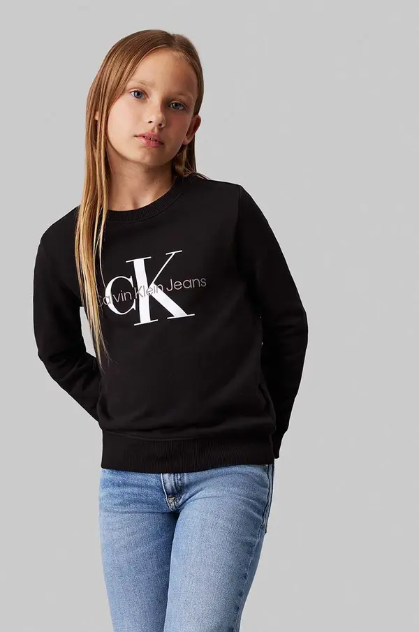 Calvin Klein Jeans Otroški bombažen pulover Calvin Klein Jeans