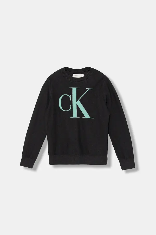 Calvin Klein Jeans Otroški bombažen pulover Calvin Klein Jeans